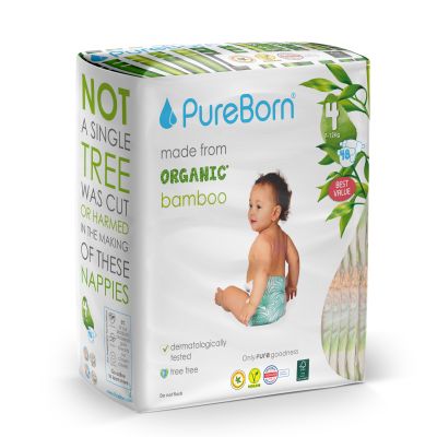 PureBorn, Baby Diaper, Size 4 - 48 Pcs