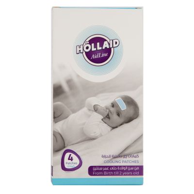 Hollaid, Cooling Gel Patches, For Infants, 0-2 Years - 4 Pcs