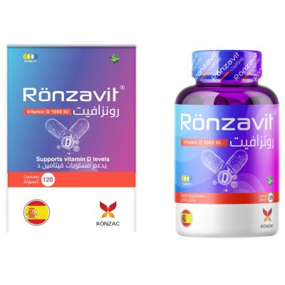 Ronzavit, Dietary Supplement, Vitamin D, 1000 Iu - 120 Capsules