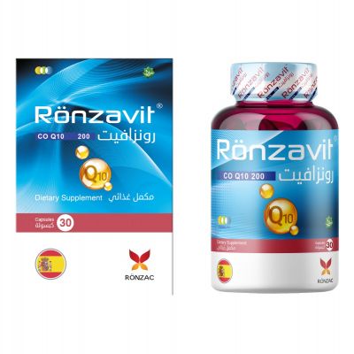 Ronzavit, Dietary Supplement, Co Q10, 200 Mg, Antioxidant - 30 Capsules