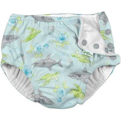 Green Sprouts, Swimsuit Diaper, Shark, Reusable, 12-18 Months - 1 Pc
