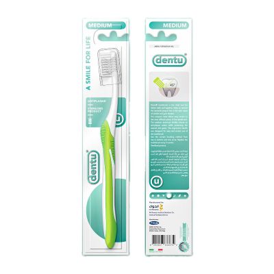 Dentu, Toothbrush, Antiblaque, Medium - 1 Pc
