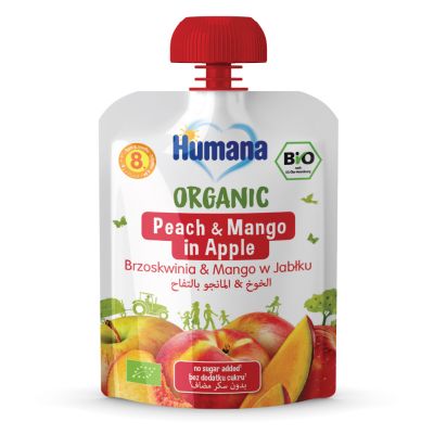 Humana, Peach & Mango in Apple, +8 Months - 90 Gm