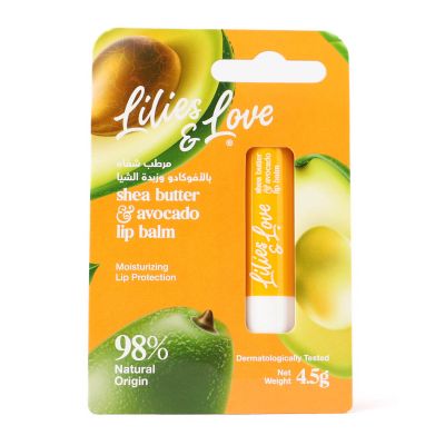 Lilies & Love, Lip Balm, Shea Butter & Avocado - 4.5 Gm