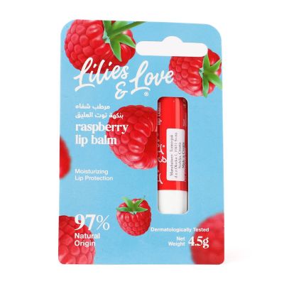 Lilies & Love, Lip Balm, Raspberry - 4.5 Gm